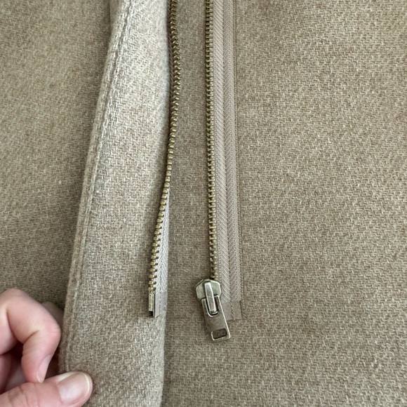 J Crew Stadium Wool Cloth Cocoon Coat sz 6 Camel - Picture 4 of 6